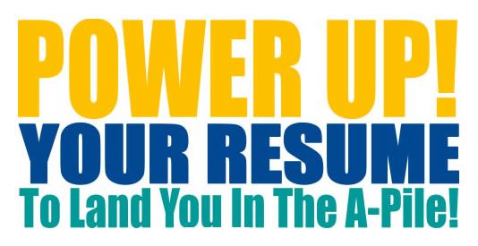 Power Up your resume header image