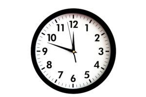 Black and whit clock